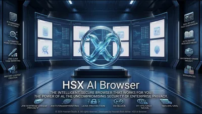 HSX AI Browser for Windows by Hasnain Studio X