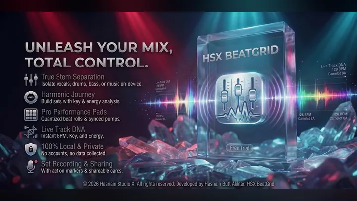 HSX BeatGrid for Windows by Hasnain Studio X