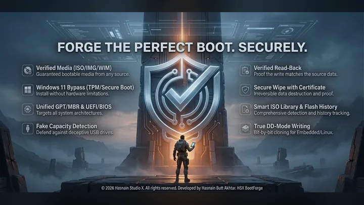 HSX BootForge for Windows by Hasnain Studio X