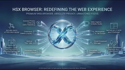 HSX Browser for Windows by Hasnain Studio X