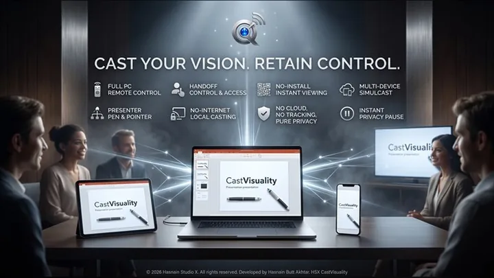 HSX CastVisuality for Windows by Hasnain Studio X