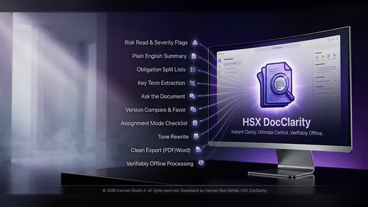 HSX DocClarity for Windows by Hasnain Studio X