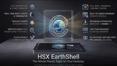HSX EarthShell for Windows by Hasnain Studio X