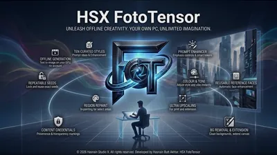 HSX FotoTensor for Windows by Hasnain Studio X