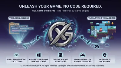HSX Game Studio Pro for Windows by Hasnain Studio X