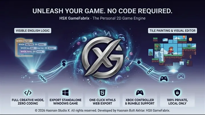 HSX GameFabrix for Windows by Hasnain Studio X