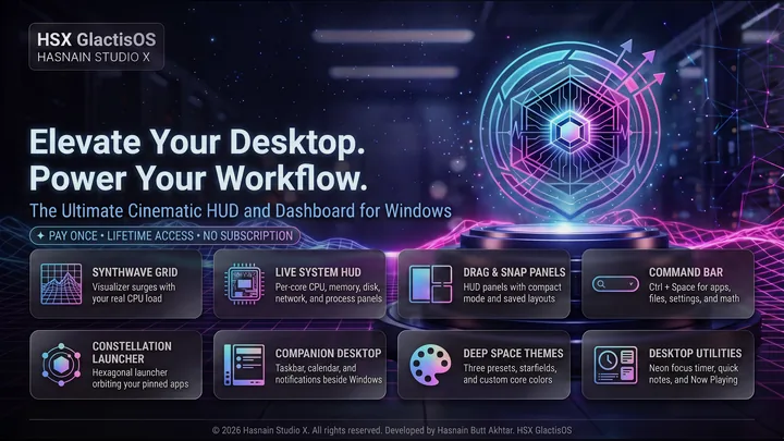 HSX GlactisOS for Windows by Hasnain Studio X