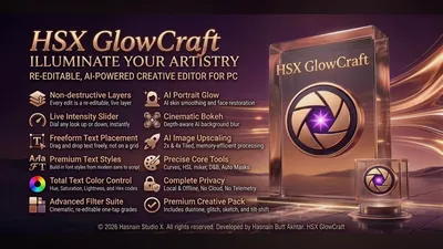 HSX GlowCraft for Windows by Hasnain Studio X