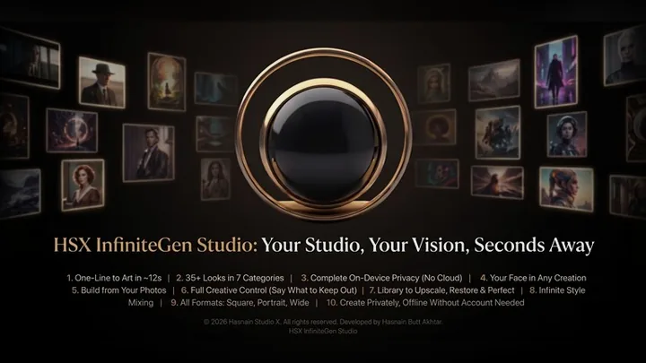HSX InfiniteGen Studio for Windows by Hasnain Studio X
