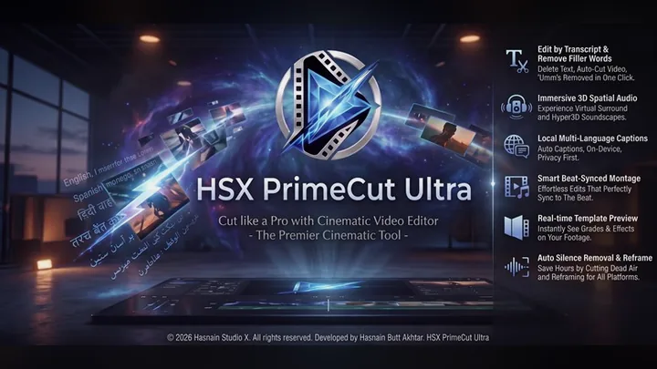 HSX PrimeCut Ultra for Windows by Hasnain Studio X