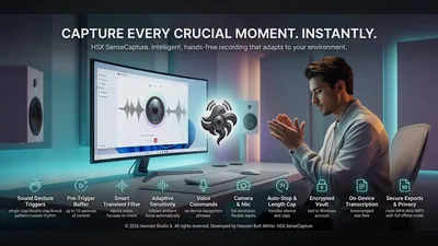 HSX SenseCapture for Windows by Hasnain Studio X