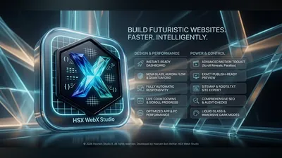 HSX WebX Studio for Windows by Hasnain Studio X