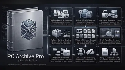 PC Archive Pro for Windows by Hasnain Studio X