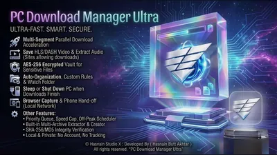 PC Download Manager Ultra for Windows by Hasnain Studio X