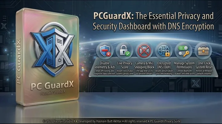 PC GuardX for Windows by Hasnain Studio X