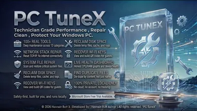 PC TuneX for Windows by Hasnain Studio X