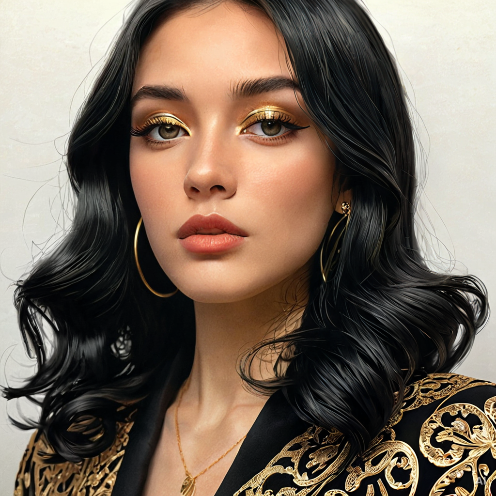 Ornate Portrait Study, generated with HSX QuantumGen AI Studio