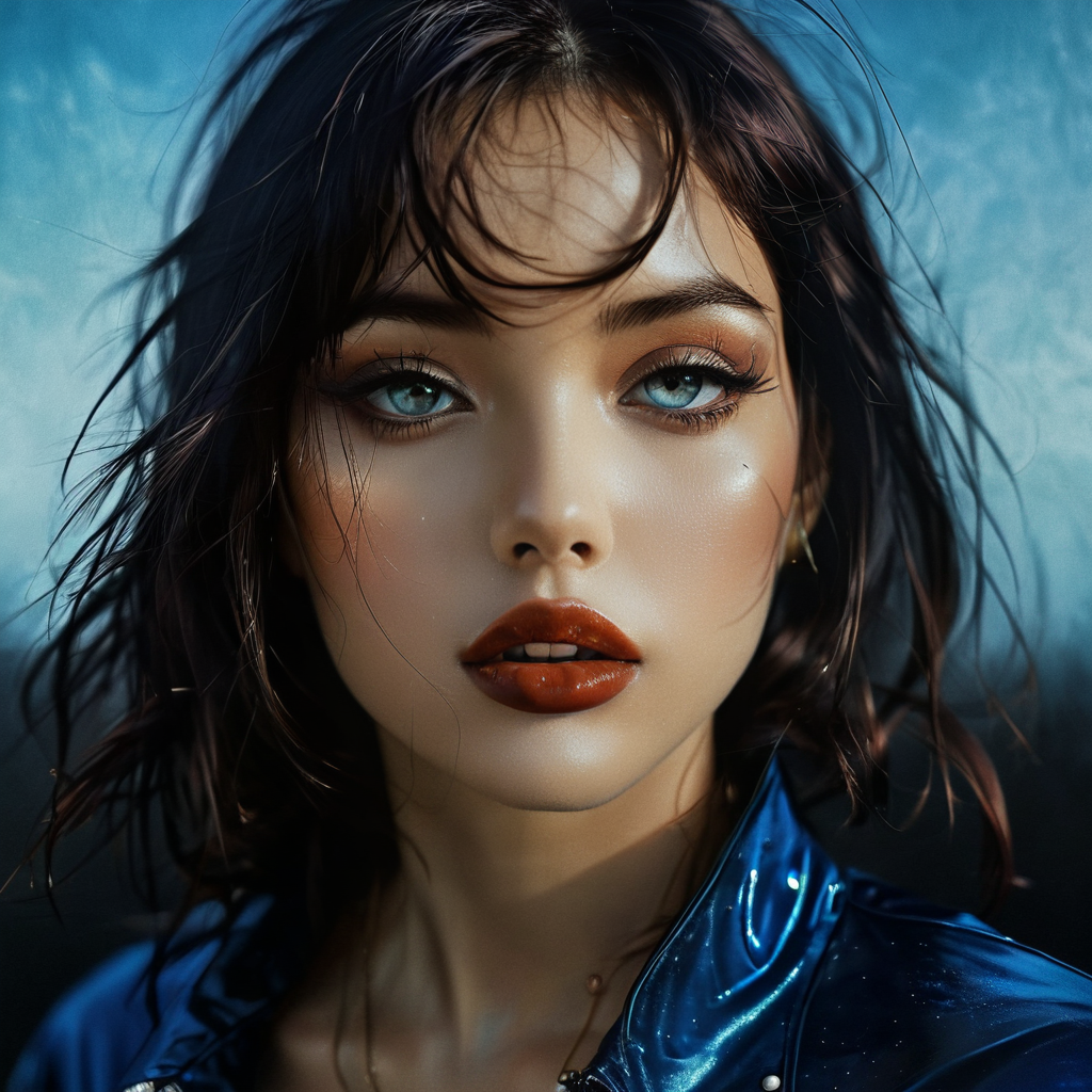 Cobalt Portrait - High Detail Character Study, generated with HSX Nostalgicel