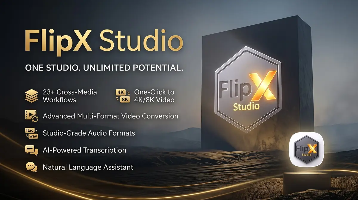 FlipX Studio running on Windows, screen 3 of 4