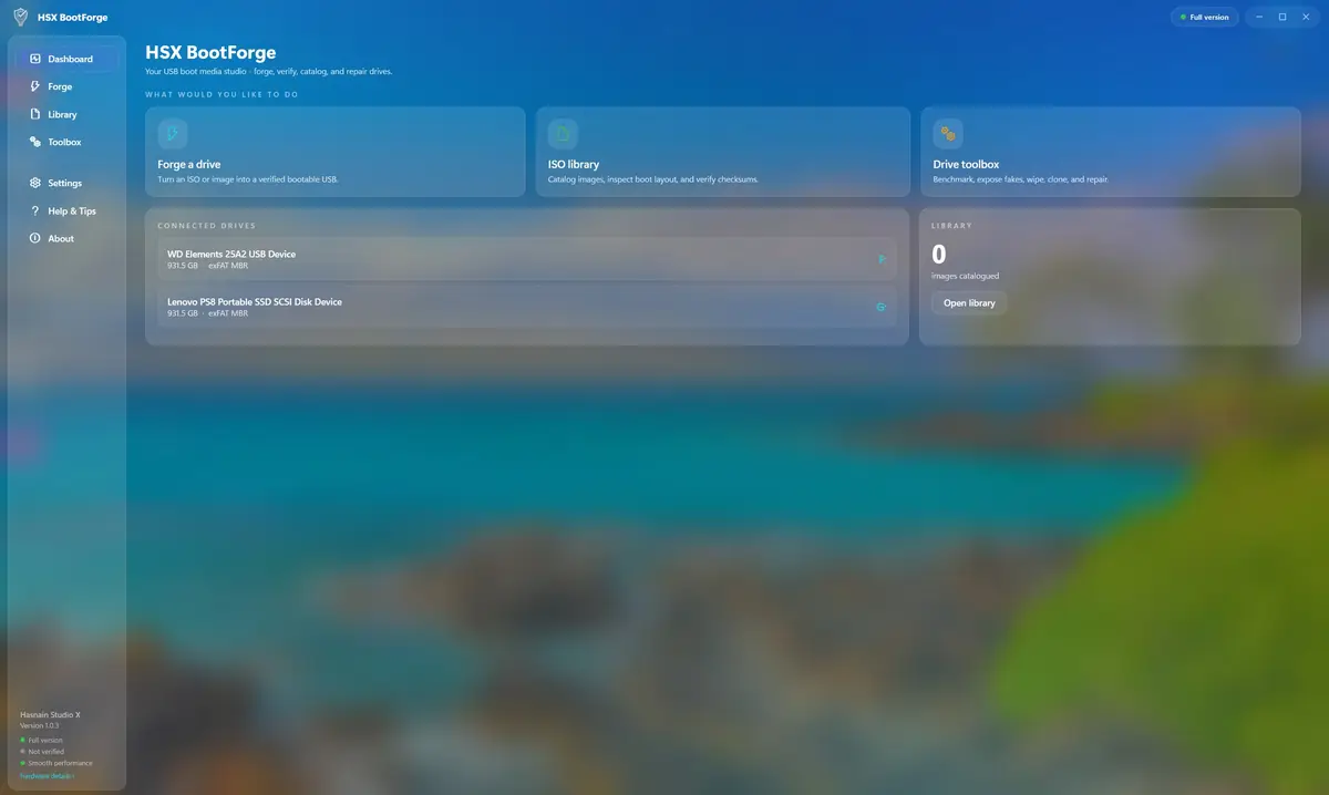 HSX BootForge running on Windows, screen 4 of 4