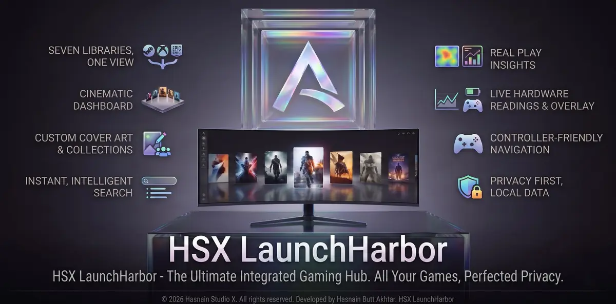 HSX LaunchHarbor running on Windows, screen 2 of 4
