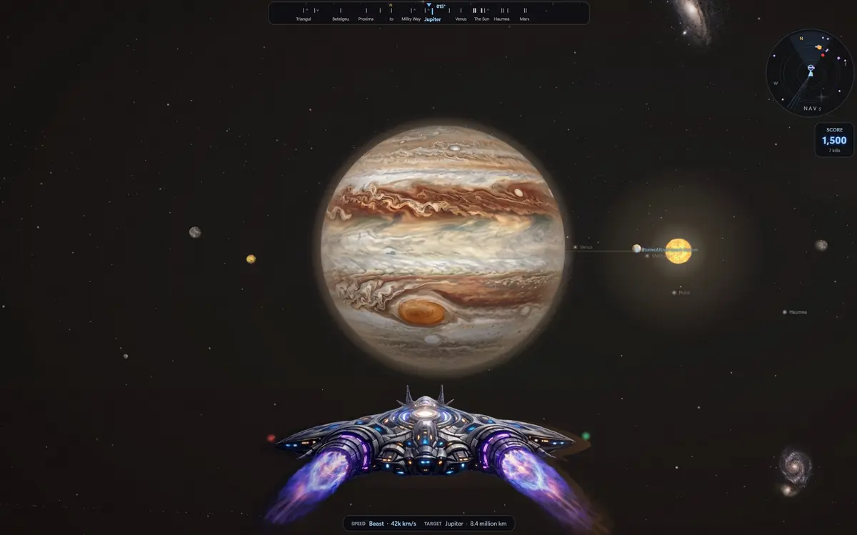PlanetX: Infinity running on Windows, screen 4 of 4