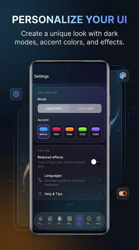 WorkX Suite running on Android, screen 6 of 6