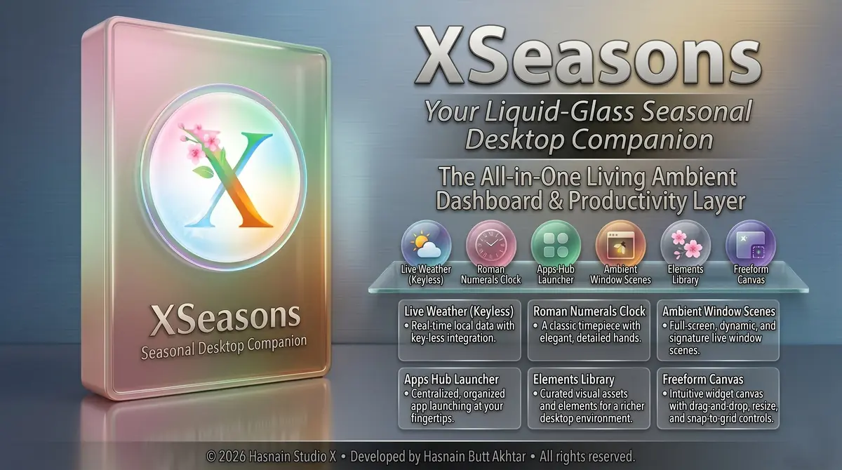 XSeasons running on Windows, screen 1 of 4